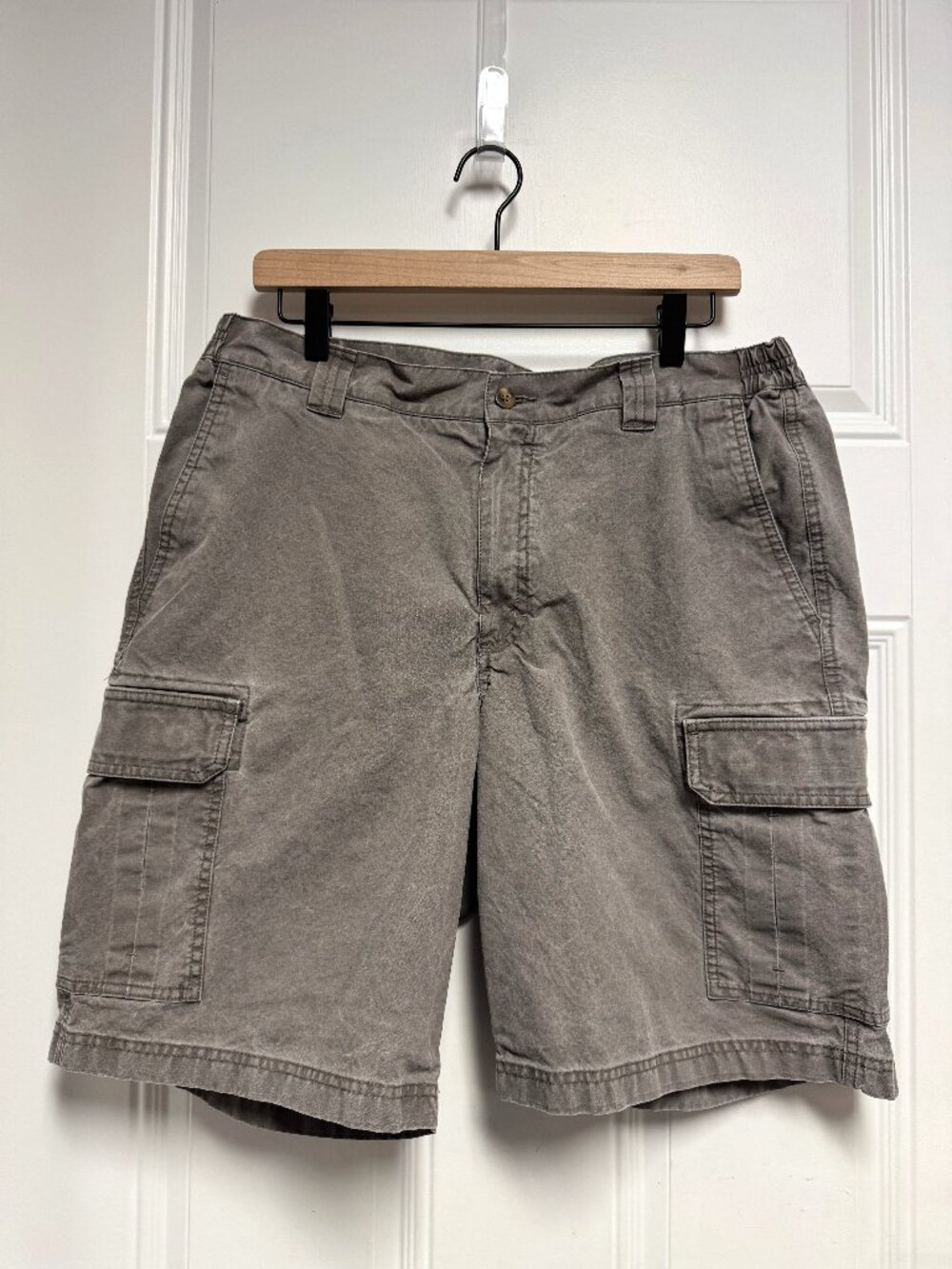 Men's LLBean Tropic-Weight Cargo Shorts, Shale Grey, 35" W, 10" L
